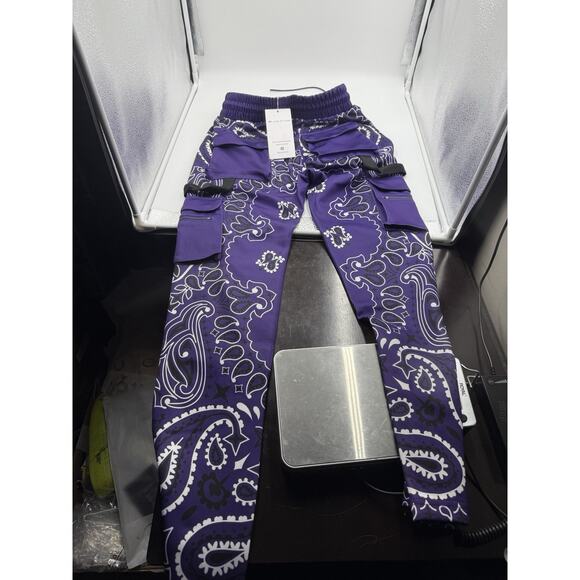 Size 34 Guapi Designer Joggers Purple 1 Of 100 - Picture 1 of 6